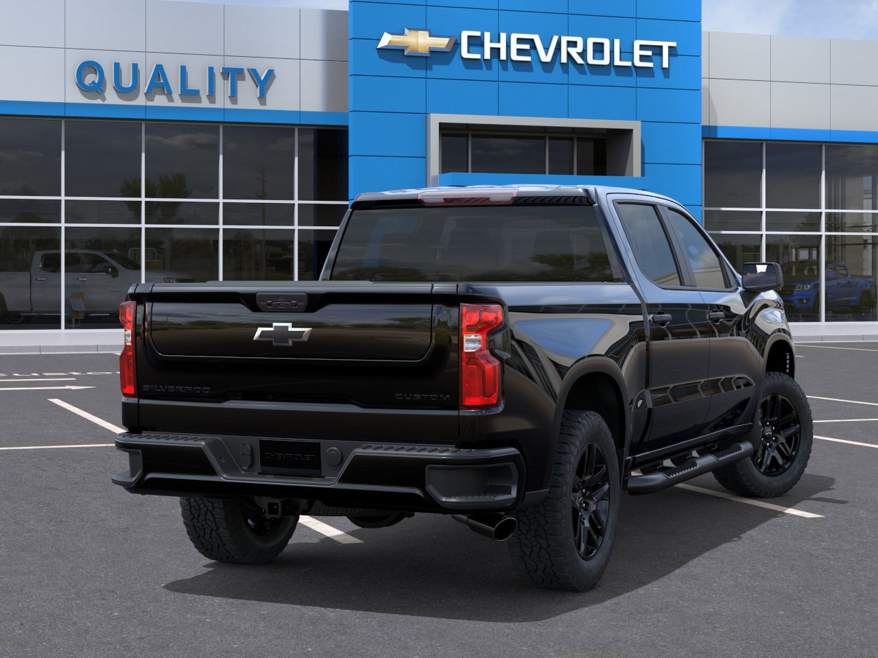 New 2026 Chevrolet Silverado 1500 Custom w/ Turbomax Blackout Package RWD image 4