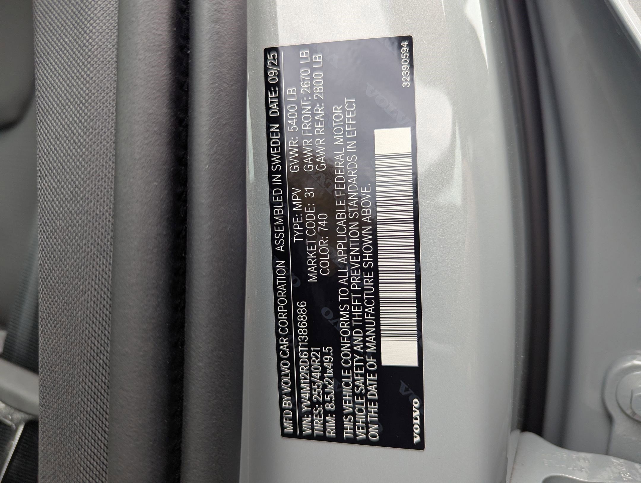 New 2026 Volvo XC60 B5 Ultra w/ Protection Package Premier image 26