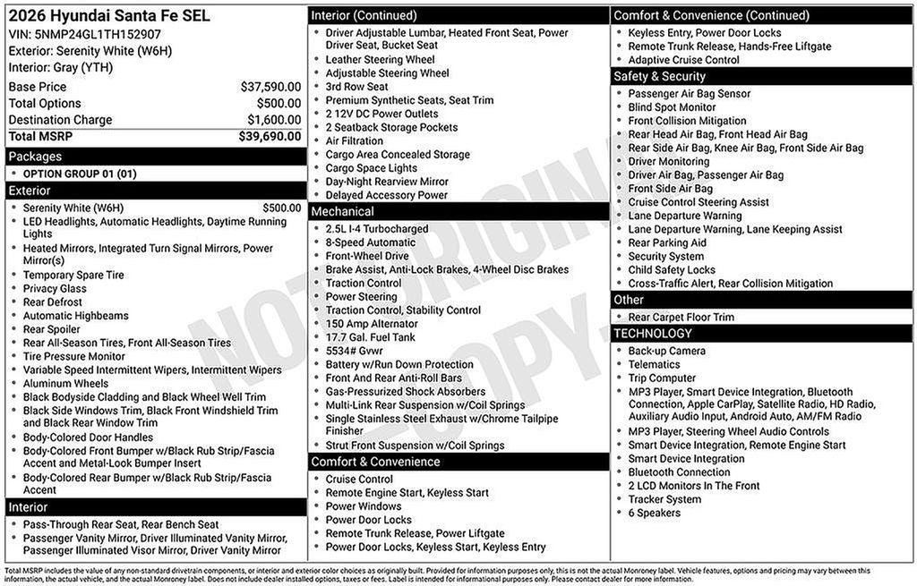 Used 2026 Hyundai Santa Fe SEL FWD image 12