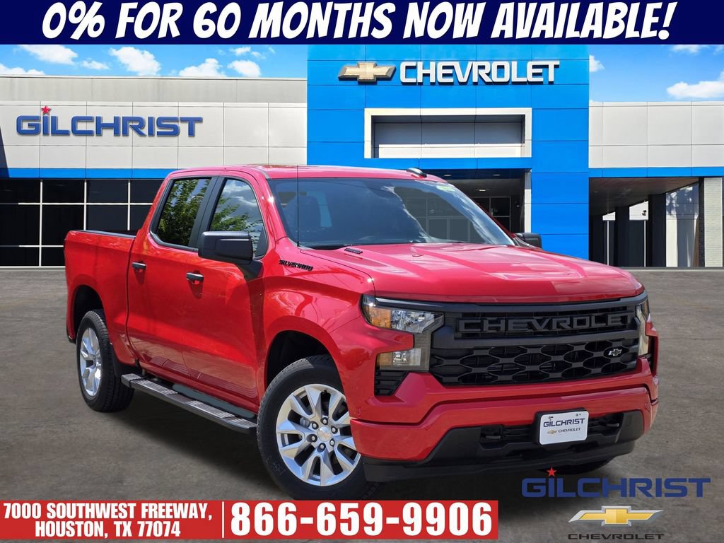 New 2026 Chevrolet Silverado 1500 Custom w/ LPO, Dark Essentials Package RWD 360° Tour