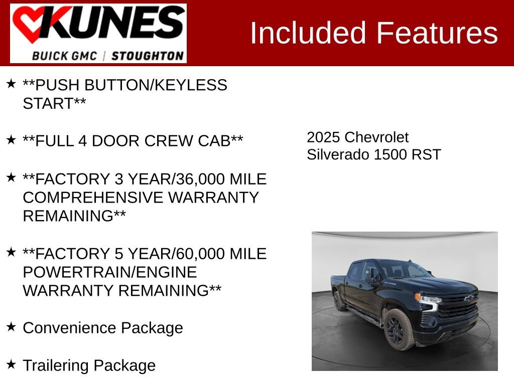Used 2025 Chevrolet Silverado 1500 RST w/ Protection Package AWD/4WD image 3