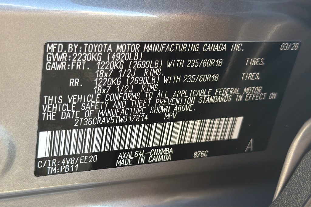 Certified 2026 Toyota RAV4 XLE Premium w/ Panoramic Sun Roof Package AWD/4WD image 28