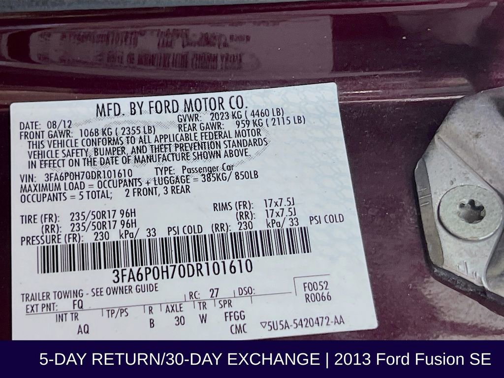 Used 2013 Ford Fusion SE FWD image 34
