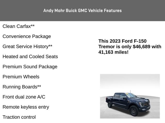 Used 2023 Ford F150 Tremor w/ Equipment Group 402A High AWD/4WD image 8
