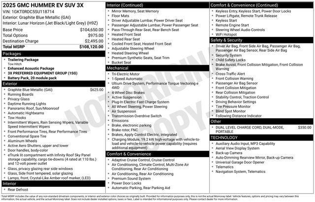 Used 2025 GMC Hummer EV 3X AWD/4WD image 19