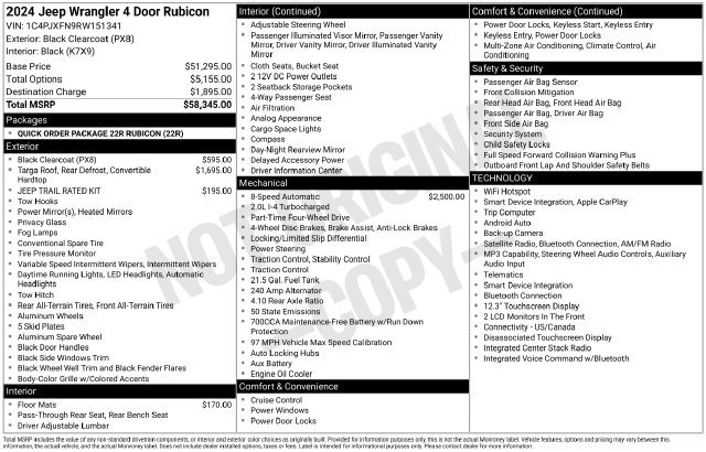 Used 2024 Jeep Wrangler Unlimited Rubicon AWD/4WD image 6