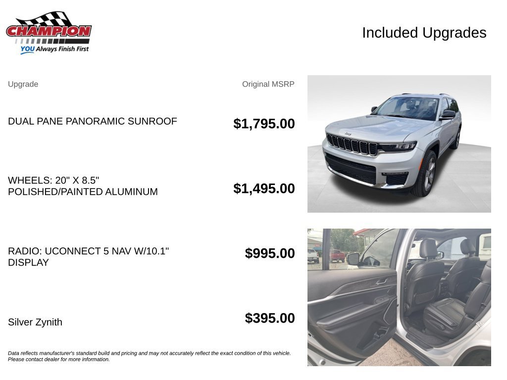 Used 2021 Jeep Grand Cherokee L Limited AWD/4WD image 7