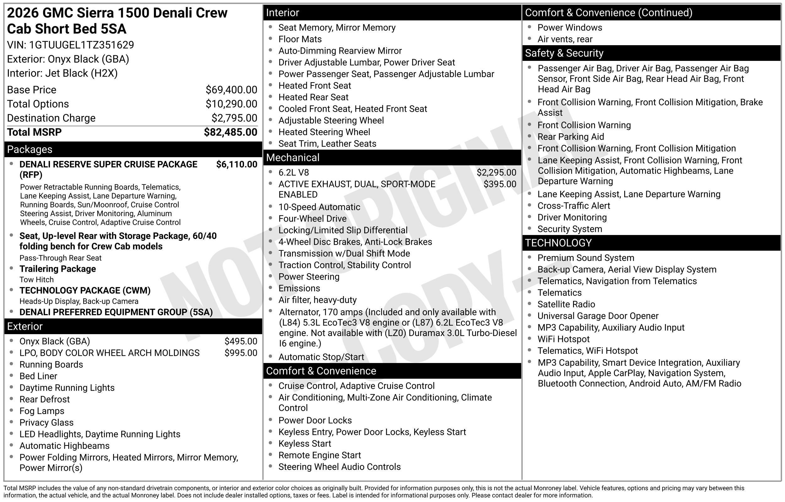 New 2026 GMC Sierra 1500 Denali AWD/4WD image 46