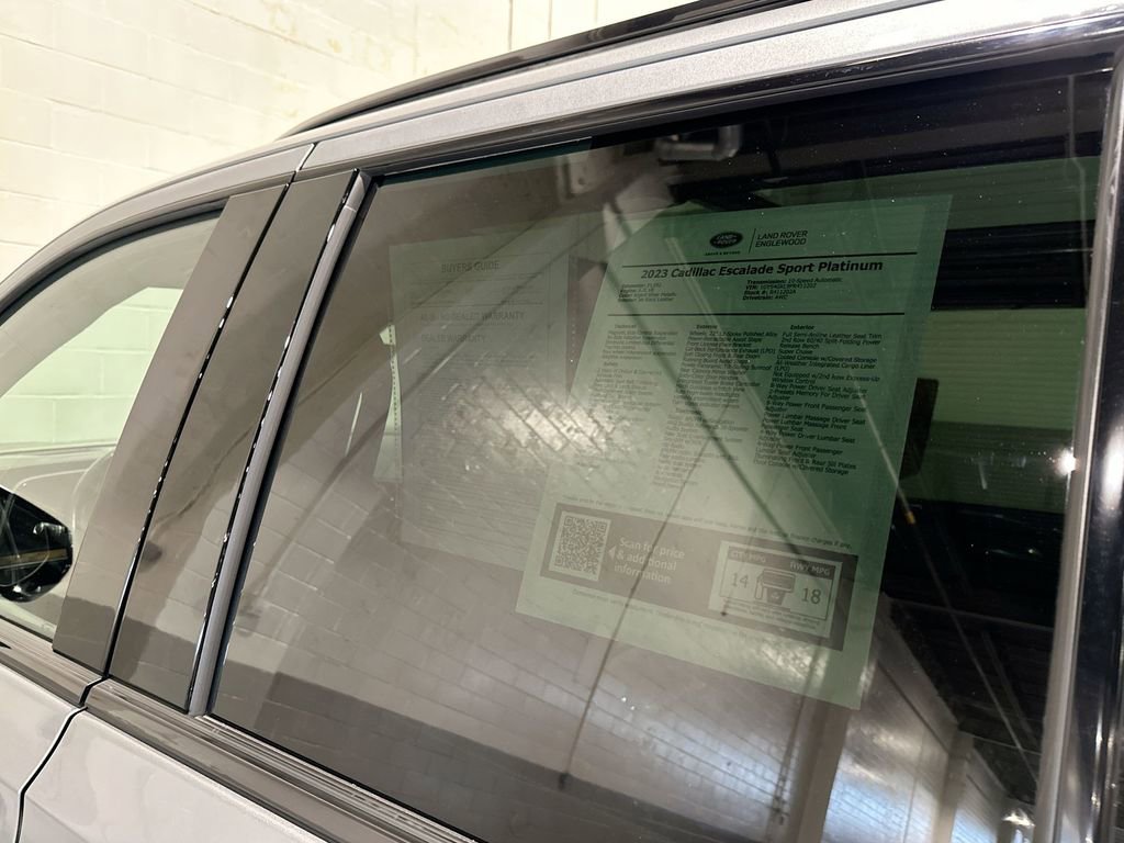 Used 2023 Cadillac Escalade Sport Platinum w/ LPO, Floor Liner Package image 22