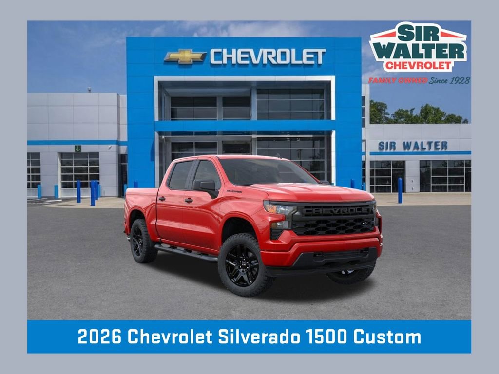 New 2026 Chevrolet Silverado 1500 Custom w/ Turbomax Blackout Package