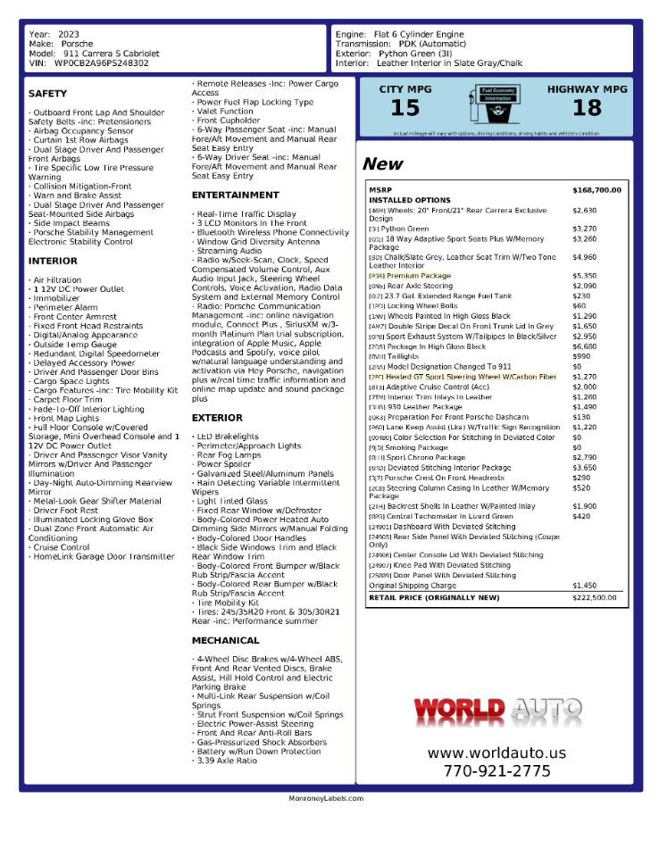 Used 2023 Porsche 911 Carrera S image 2