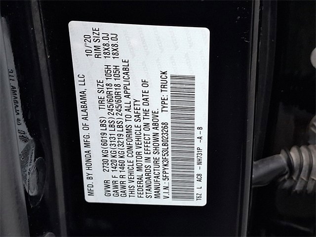 Used 2020 Honda Ridgeline RTL image 26