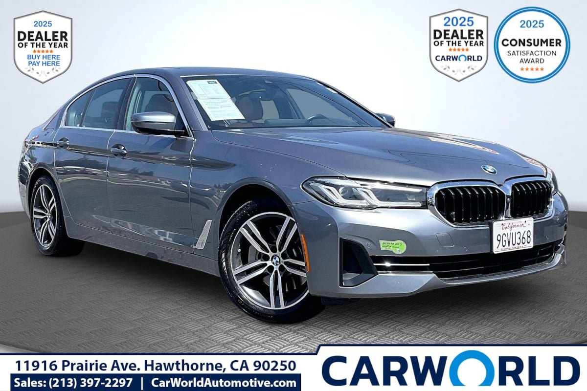 Used 2021 BMW 530e w/ Parking Assistance Package RWD image 1