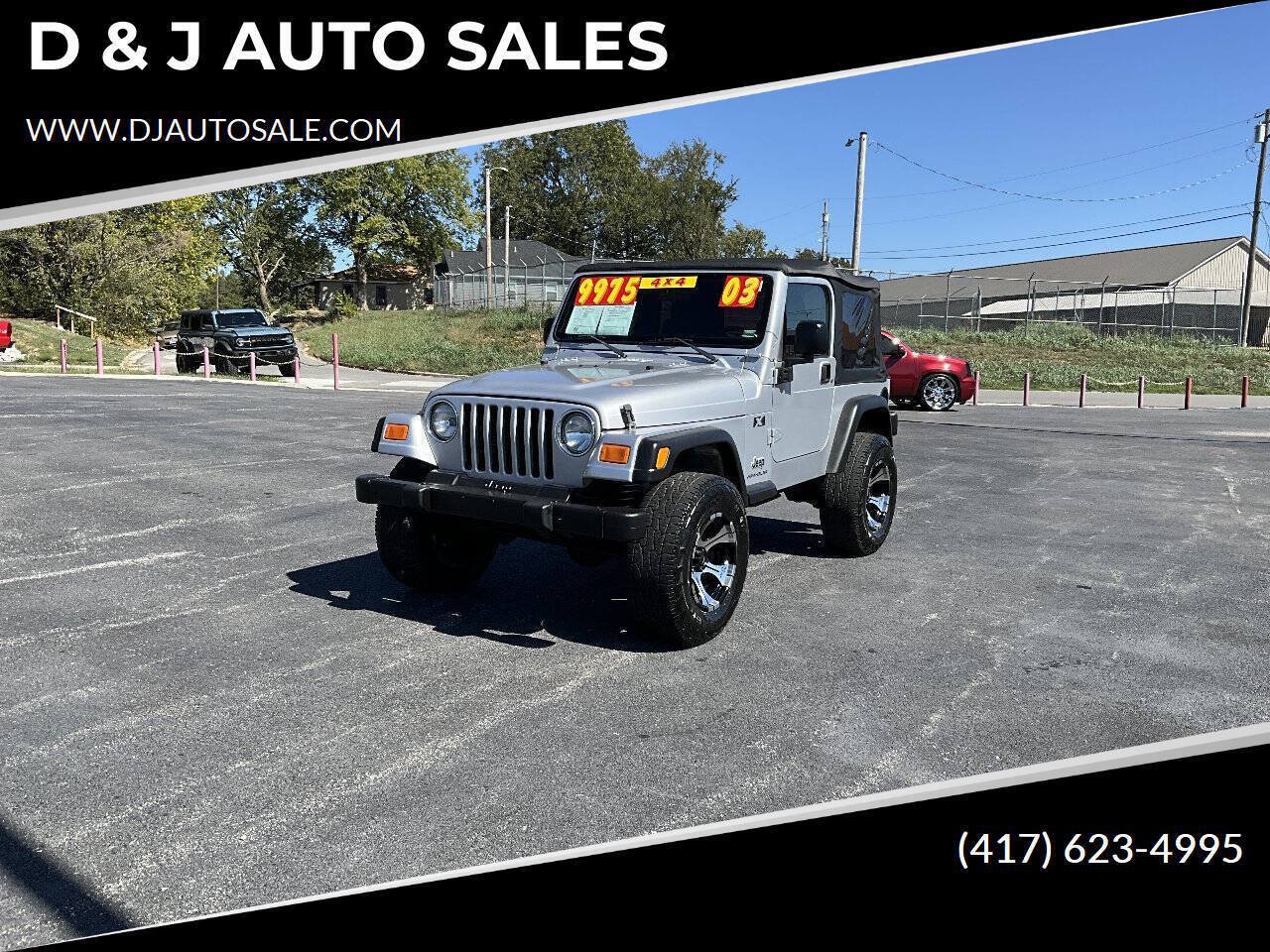 Used 2003 Jeep Wrangler X