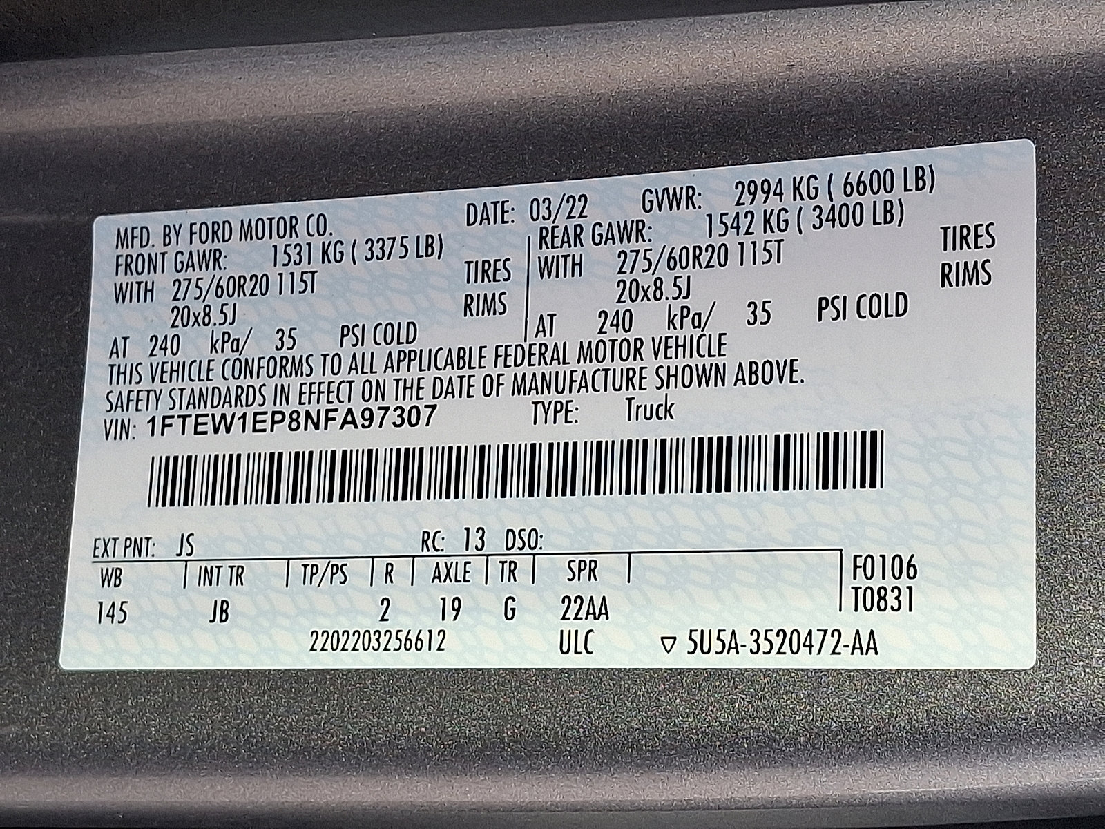 Certified 2022 Ford F150 XL w/ STX Black Appearance Package image 26