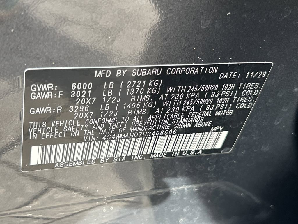 Certified 2024 Subaru Ascent Onyx Edition image 33