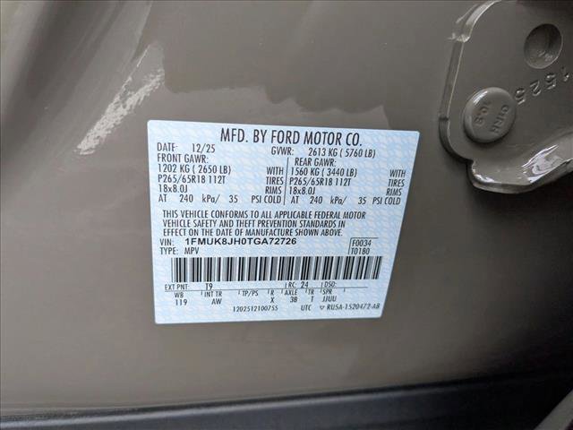 New 2026 Ford Explorer Tremor w/ Tremor Convenience Package image 16