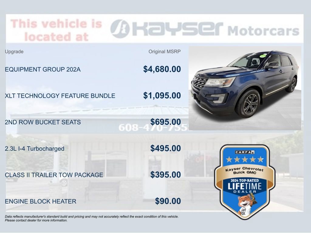 Used 2017 Ford Explorer XLT w/ Equipment Group 202A AWD/4WD image 9