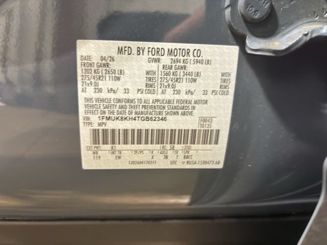 New 2026 Ford Explorer ST-Line w/ ST-Line Street Pack AWD/4WD image 17