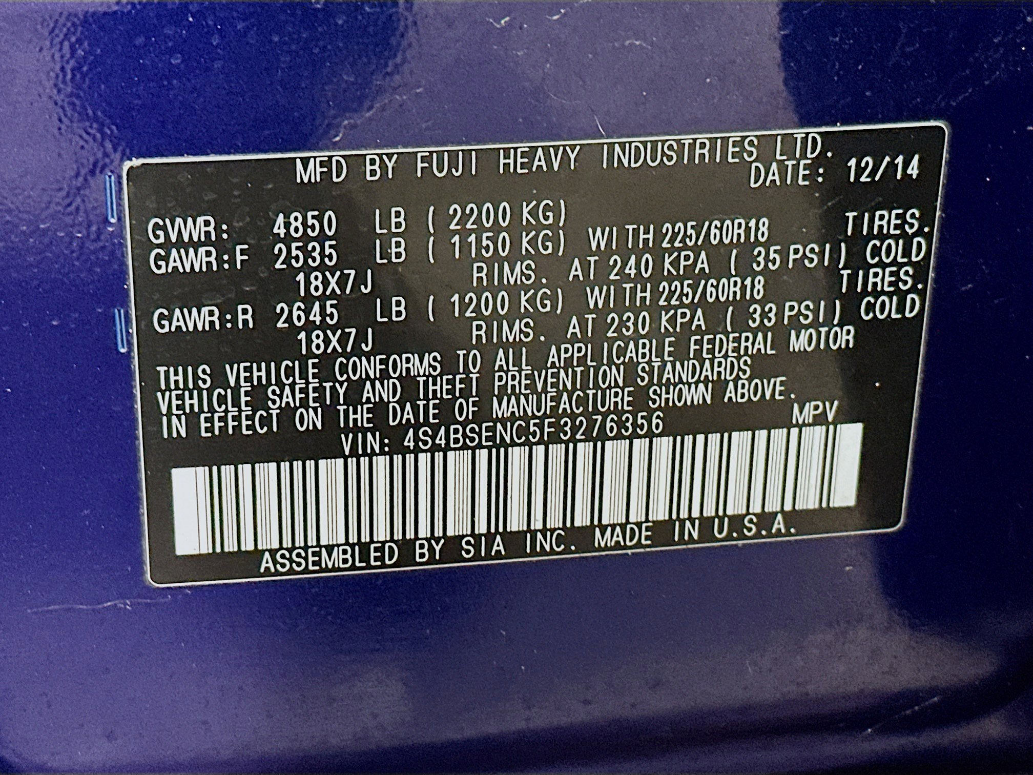 Used 2015 Subaru Outback 3.6R Limited image 32