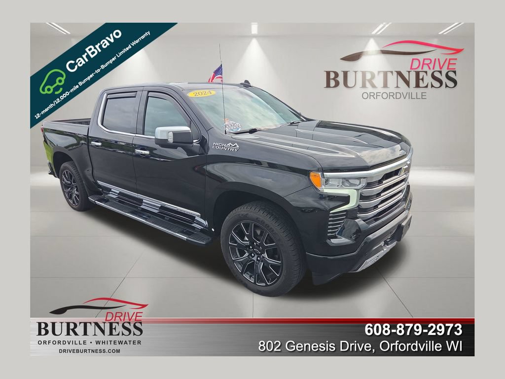 Certified 2024 Chevrolet Silverado 1500 High Country w/ High Country Premium Package AWD/4WD 360° Tour
