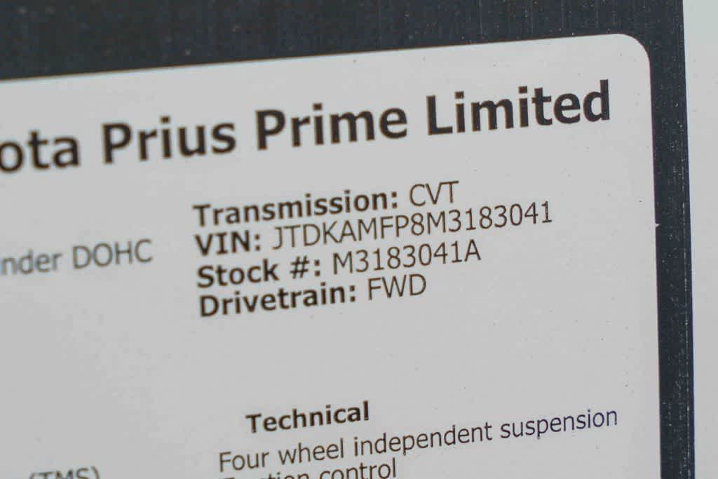 Used 2021 Toyota Prius Prime Limited w/ Carpet Mat Package (TMS) FWD image 27