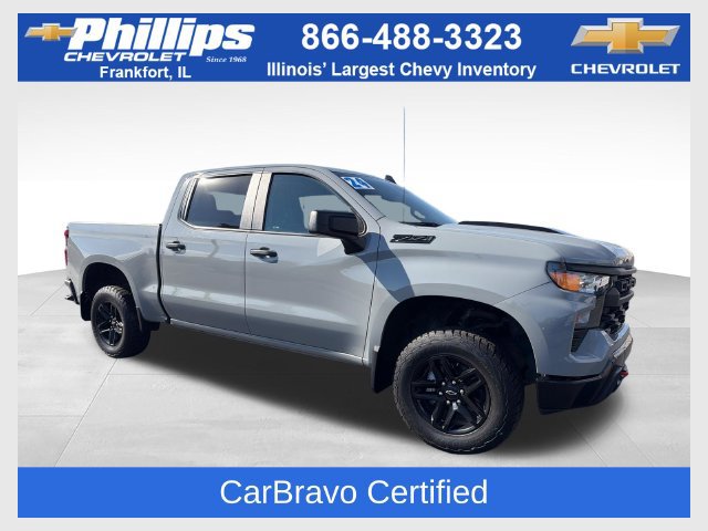 Certified 2024 Chevrolet Silverado 1500 Custom Trail Boss w/ LPO, Dark Essentials Package