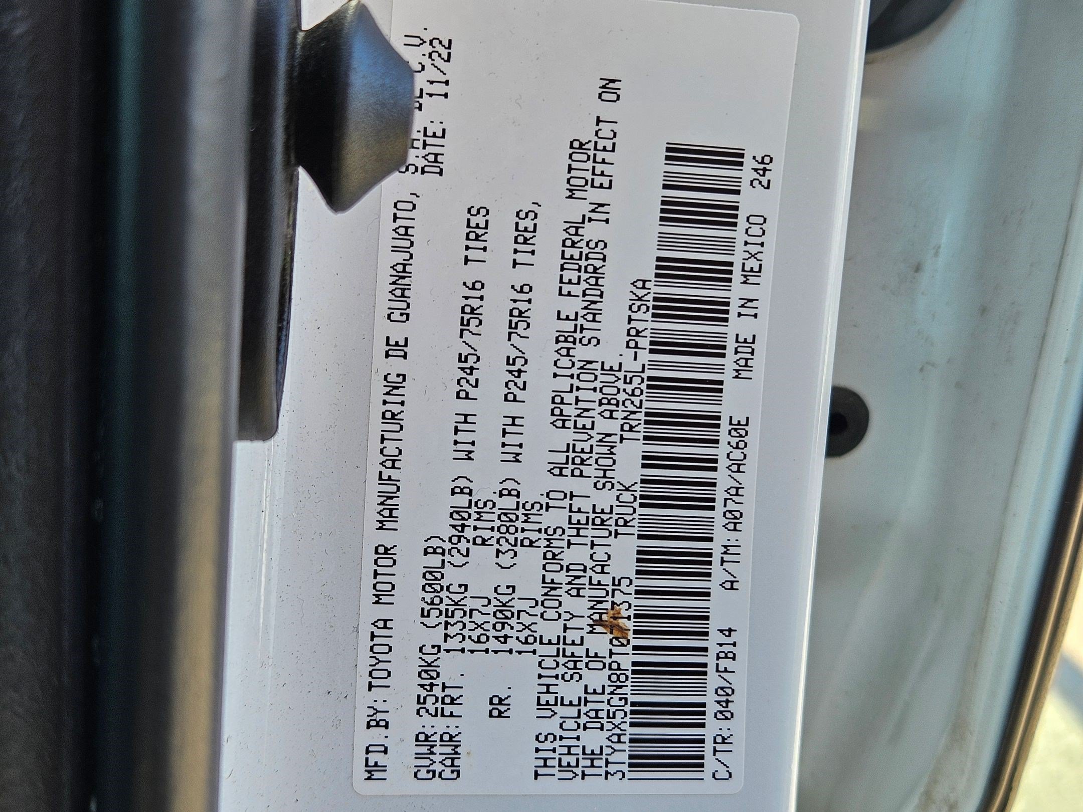 Used 2023 Toyota Tacoma SR w/ SR Convenience Package RWD image 33