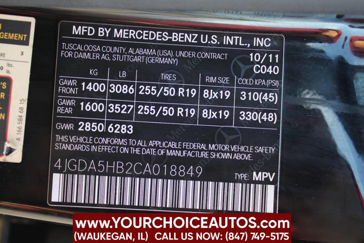 Used 2012 Mercedes-Benz ML 350 4MATIC image 33