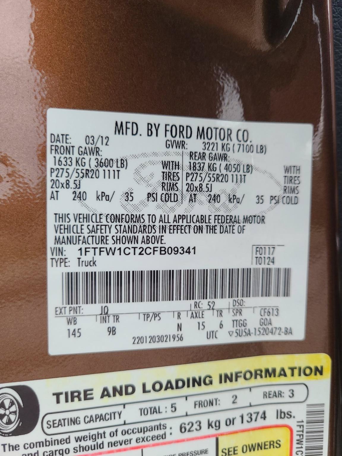 Used 2012 Ford F150 Platinum RWD image 23