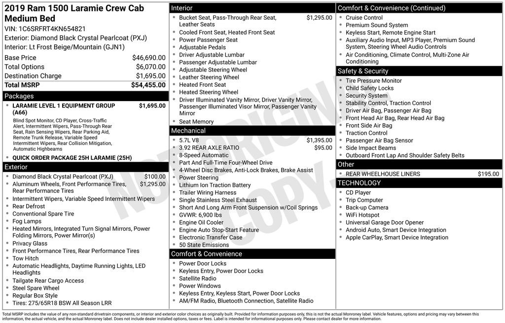 Used 2019 RAM 1500 Laramie image 4