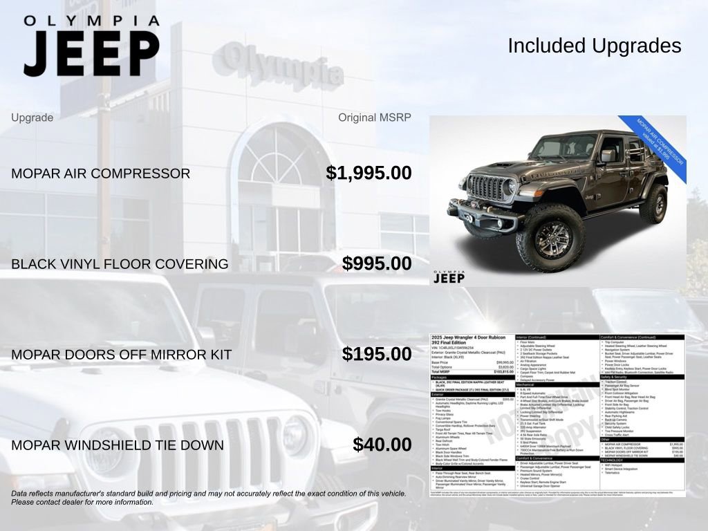 New 2025 Jeep Wrangler Unlimited Rubicon 392 image 4