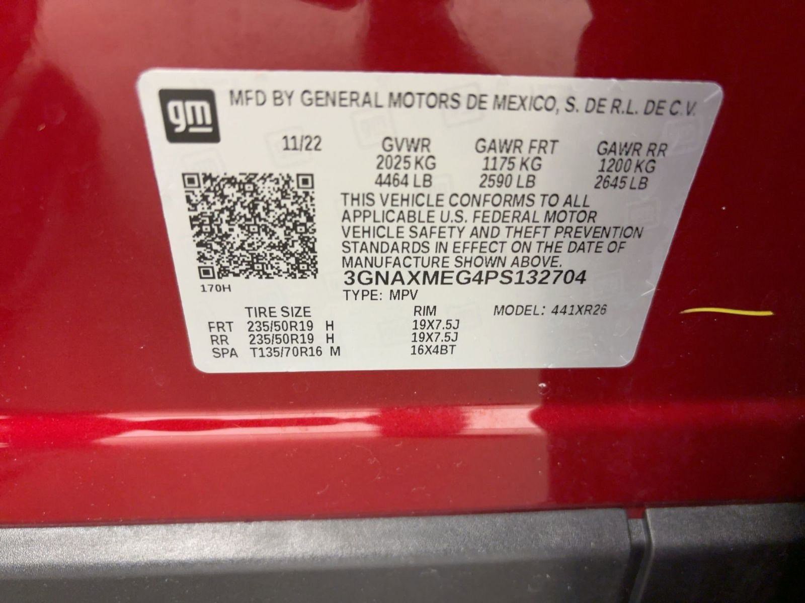 Certified 2023 Chevrolet Equinox RS w/ RS Leather Package image 19