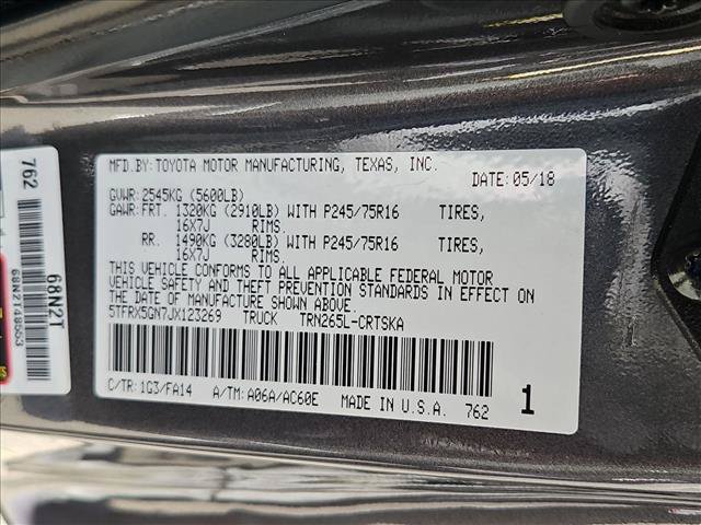 Used 2018 Toyota Tacoma SR RWD image 21