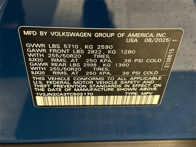 New 2026 Volkswagen Atlas SE image 22