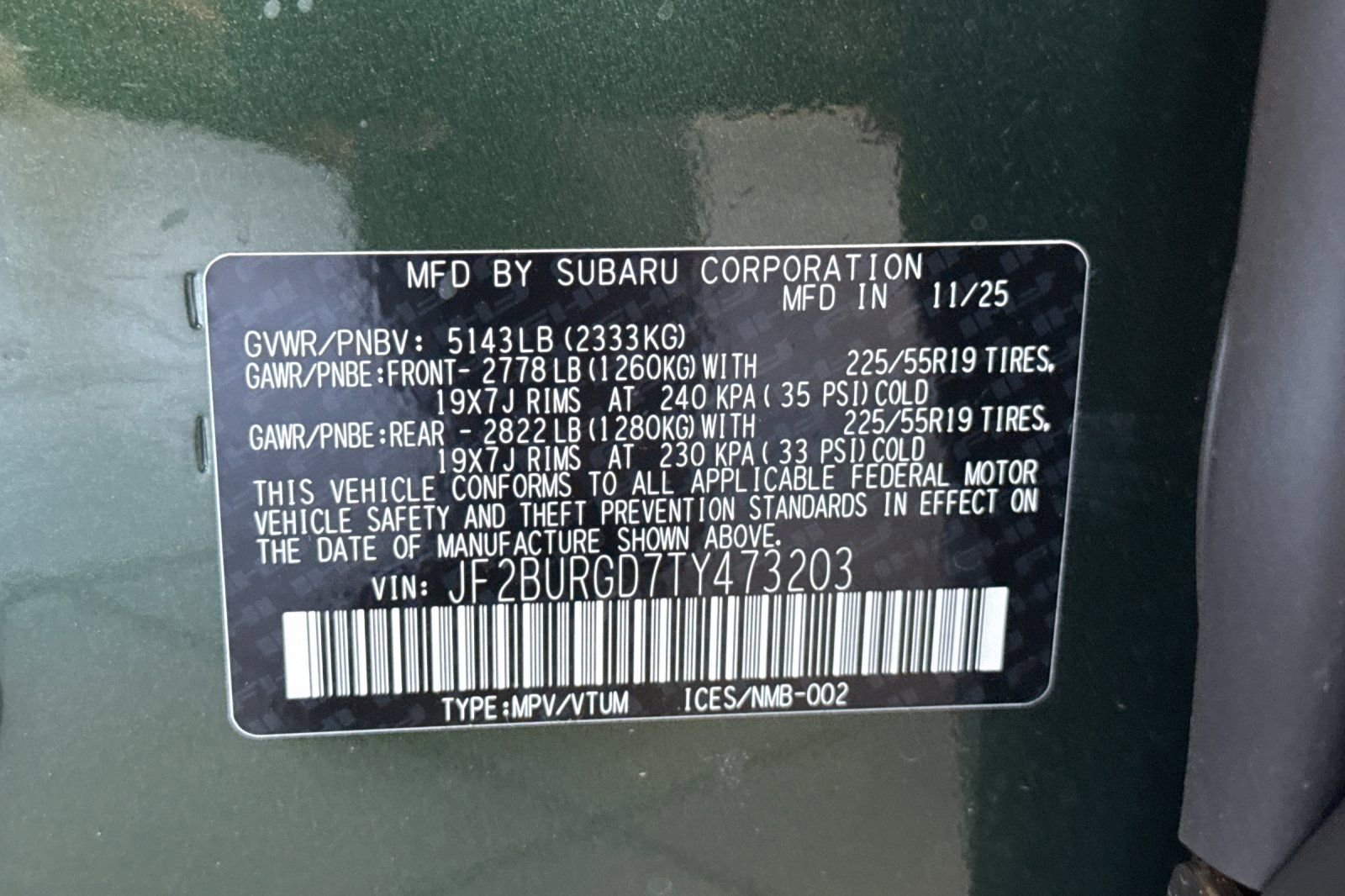 New 2026 Subaru Outback Limited XT image 30