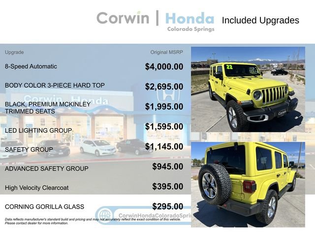 Used 2022 Jeep Wrangler Unlimited Sahara w/ LED Lighting Group AWD/4WD image 4