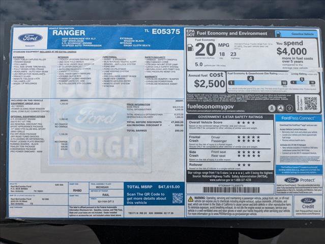 New 2026 Ford Ranger XLT w/ Equipment Group 301A High AWD/4WD image 18