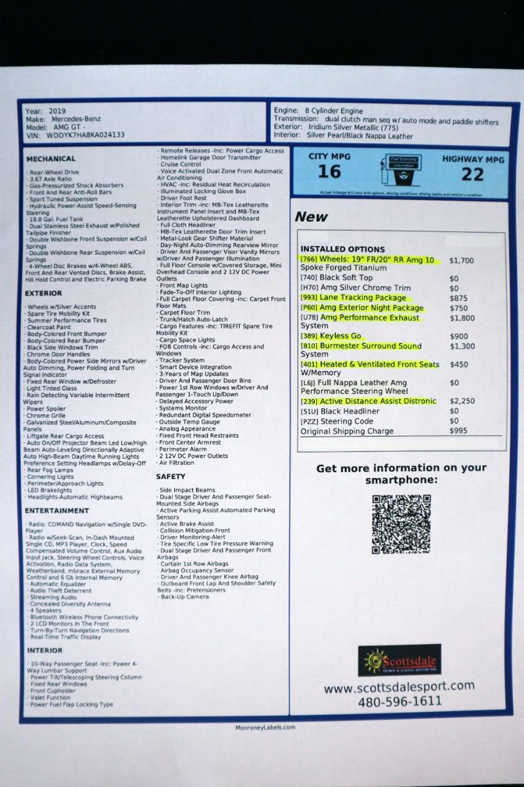 Used 2019 Mercedes-Benz AMG GT image 22
