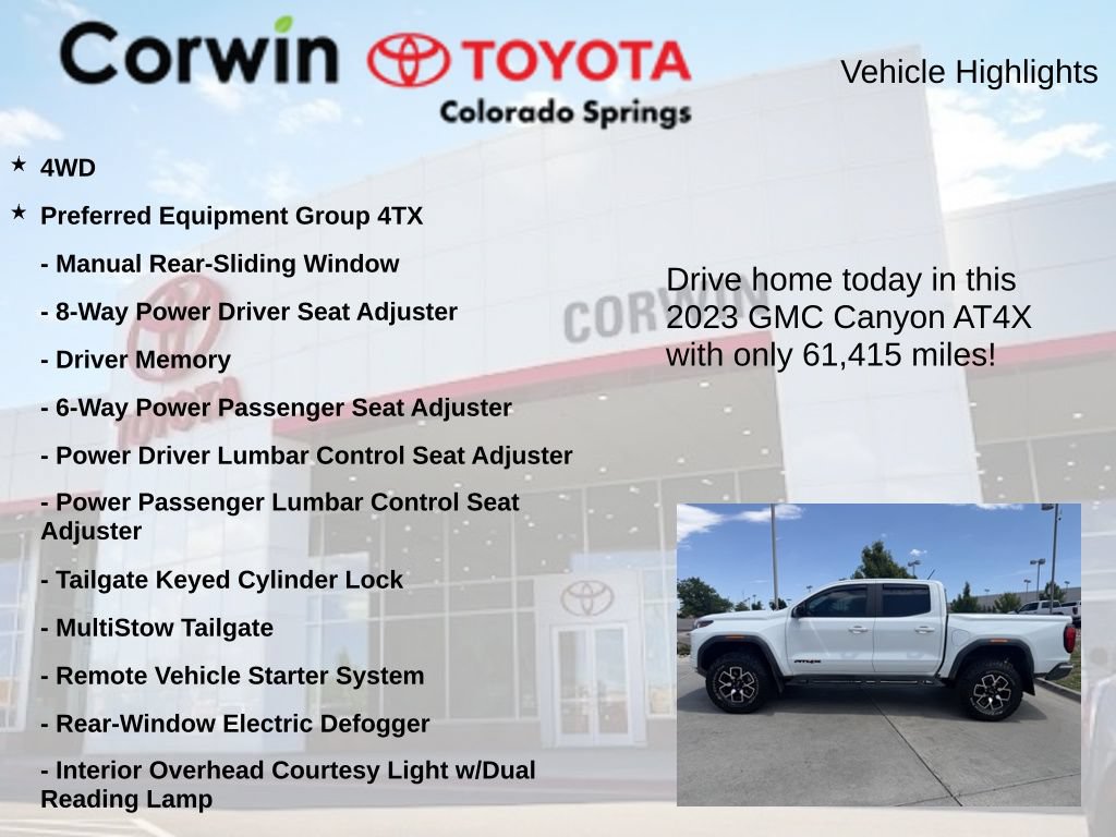 Used 2023 GMC Canyon AT4X AWD/4WD image 7