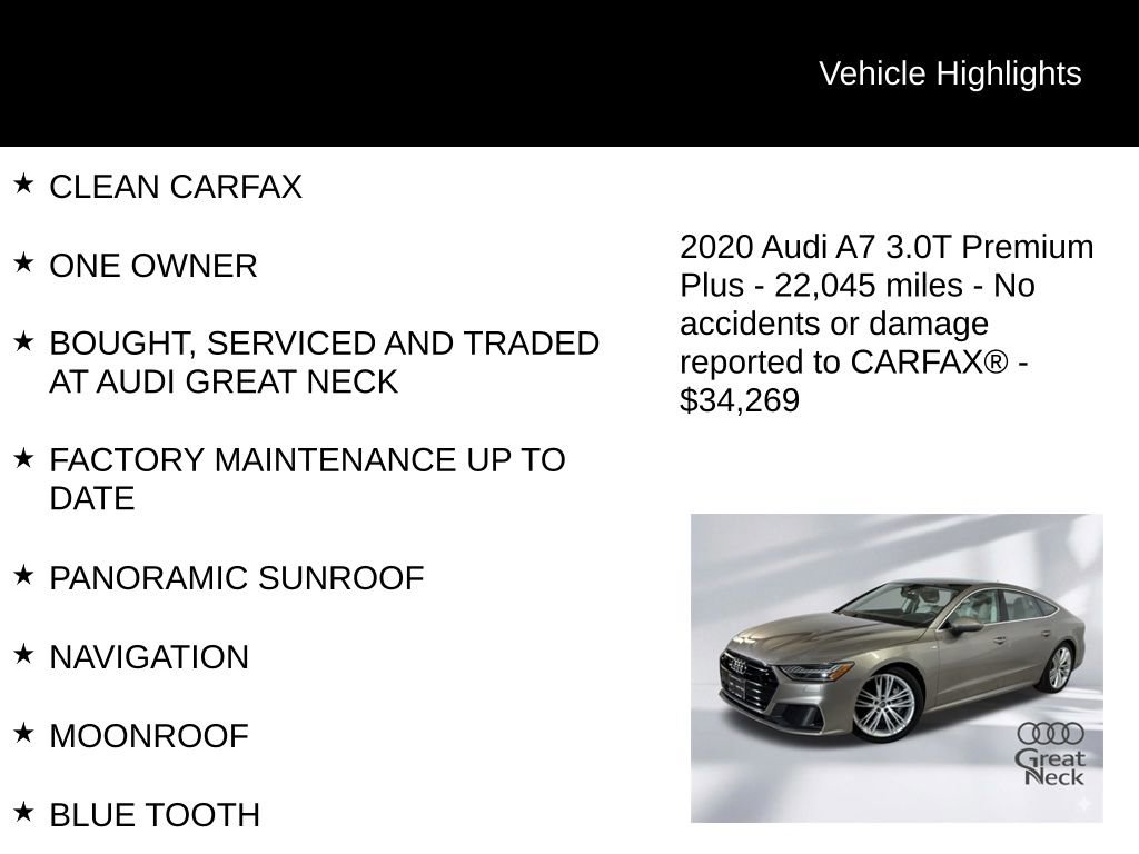 Used 2020 Audi A7 3.0T Premium Plus w/ Premium Plus Package AWD/4WD image 9