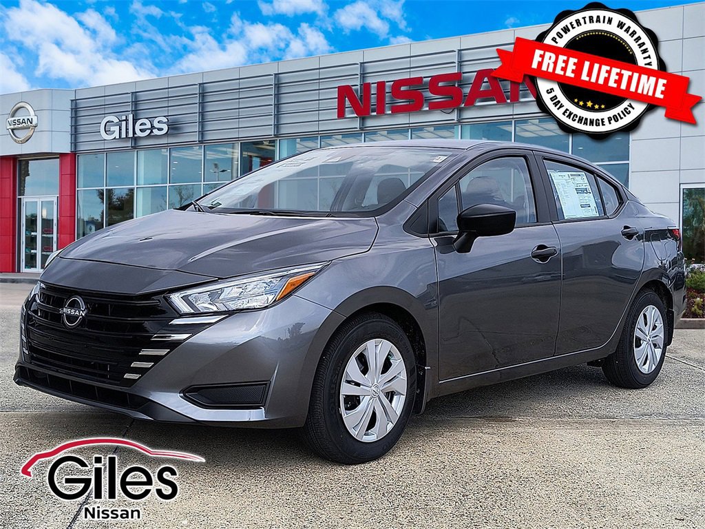 New 2025 Nissan Versa S w/ Trunk Package