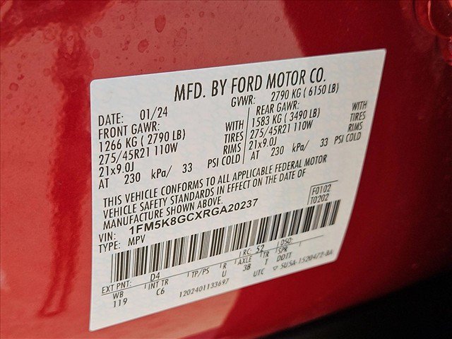 Used 2024 Ford Explorer ST w/ Equipment Group 401A AWD/4WD image 27