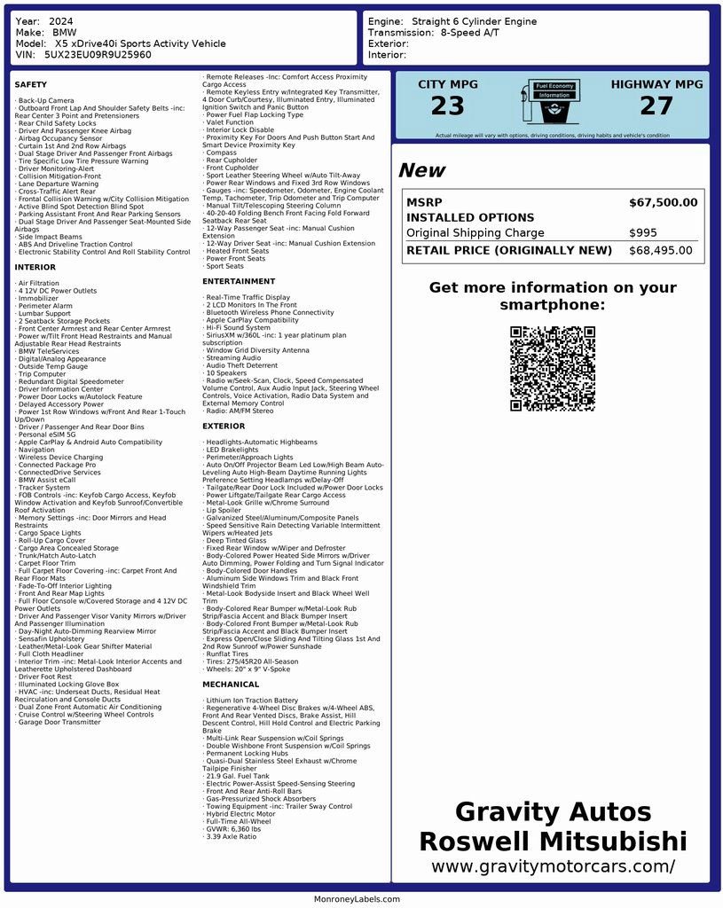 Used 2024 BMW X5 xDrive40i image 3