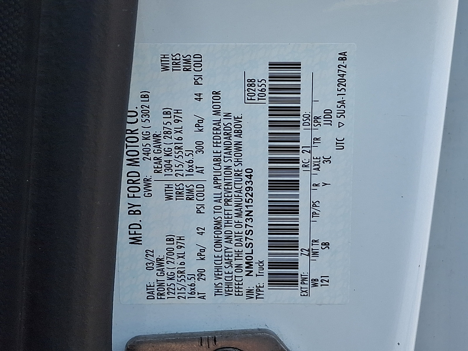 Used 2022 Ford Transit Connect XL w/ CNG/LPG Engine Prep Package FWD image 28