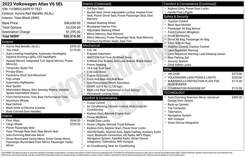 Used 2023 Volkswagen Atlas SEL image 7