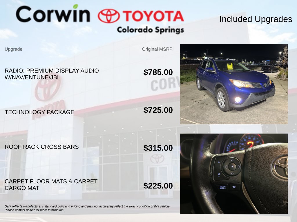 Used 2014 Toyota RAV4 Limited w/ Technology Package AWD/4WD image 4
