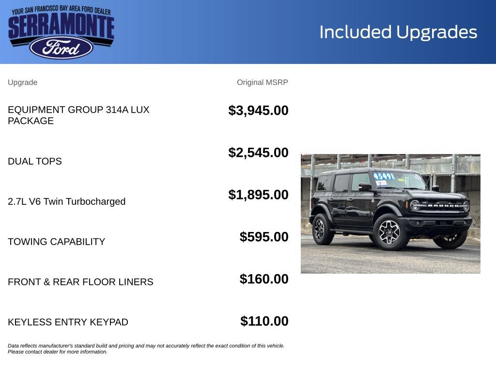 Certified 2023 Ford Bronco Outer Banks AWD/4WD image 27