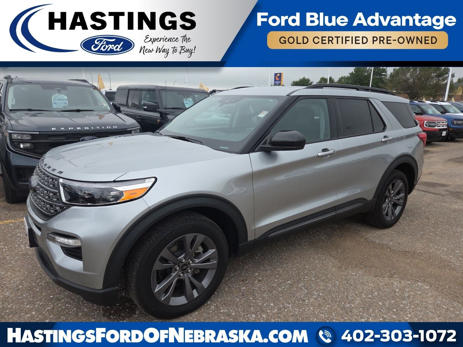 Certified 2023 Ford Explorer XLT w/ Equipment Group 202A AWD/4WD image 1