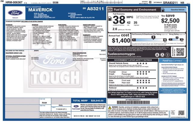 Used 2025 Ford Maverick XL FWD image 7